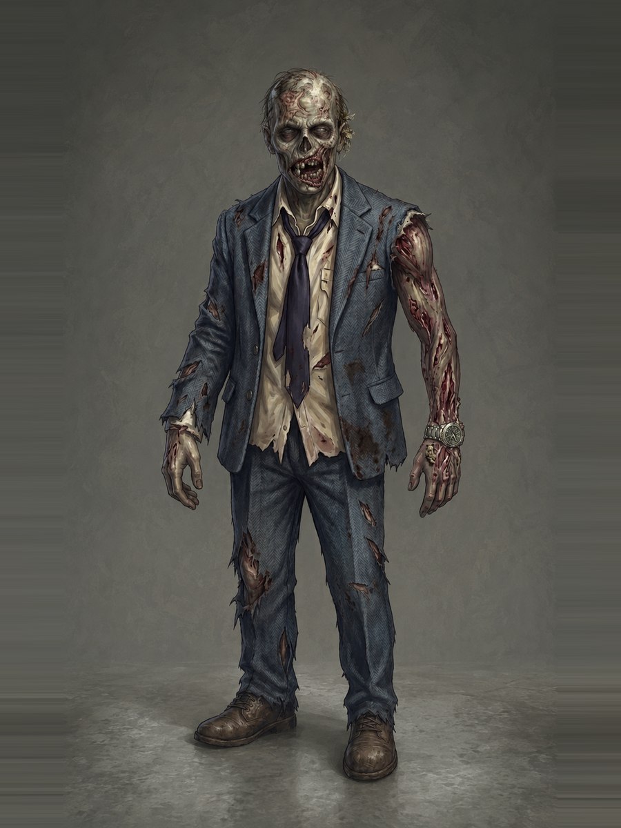 El ciudadano común: zombie de terno y corbata